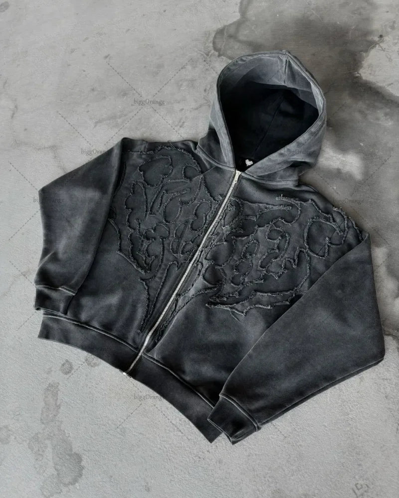 Sweat zipé à capuche